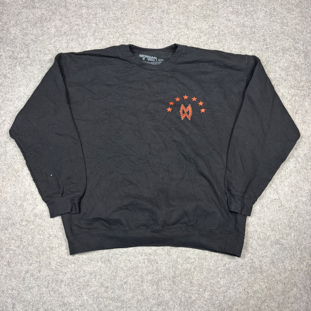 Morgan Wallen One Night At A Time Tour Sweatshirt Black Large Crewneck 2024